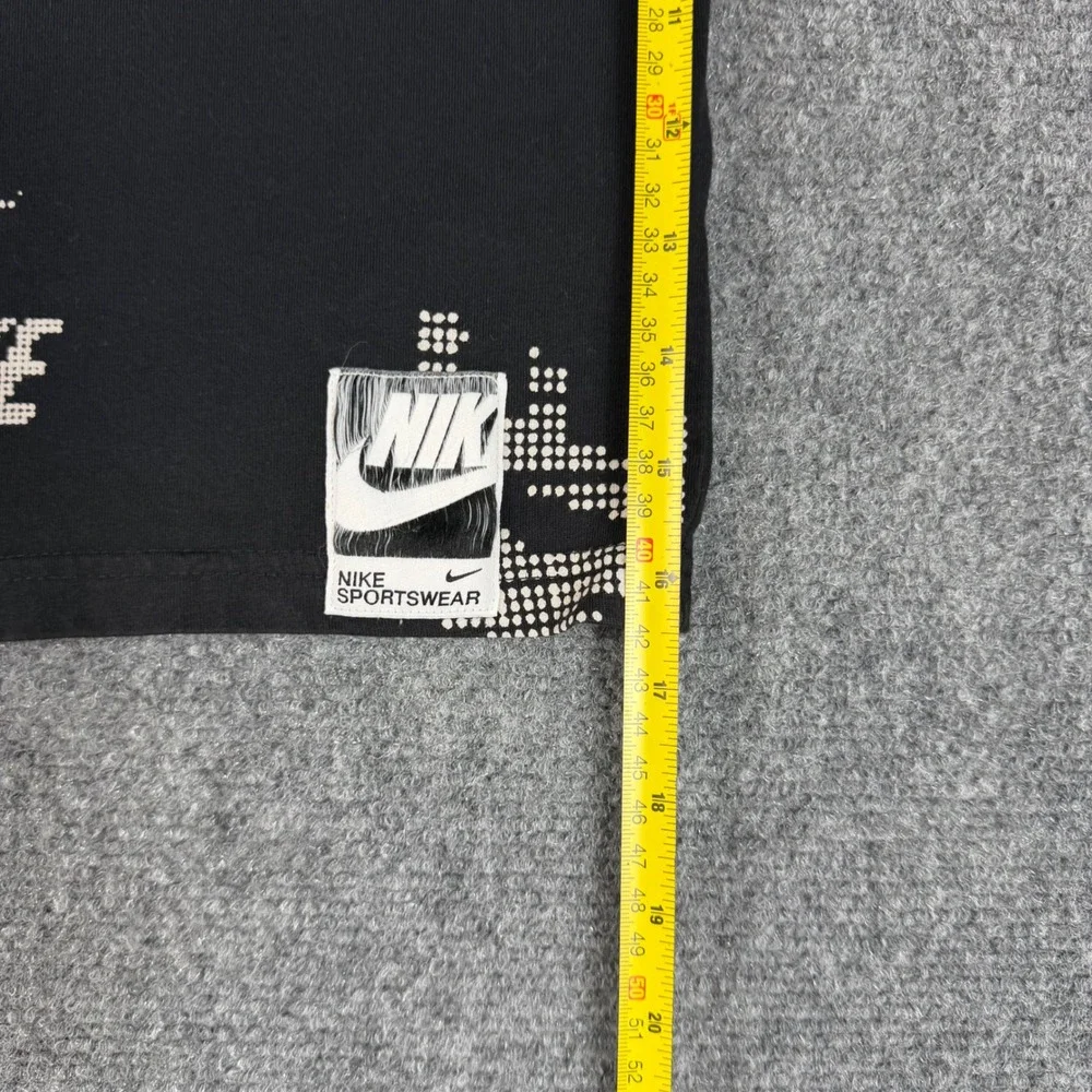 Nike Sportswear Mens XL Black All Over Print Just Do It Logo T-Shirt AR4991-010